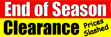 End of Season Sales Banner