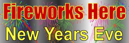 Customise your Fireworks Banner with your Message & your dates