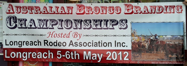 Longreach Bronco Branding Banner