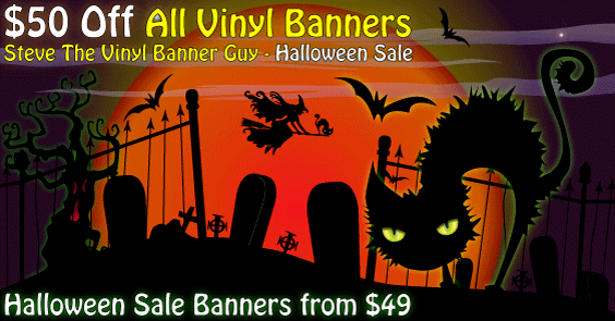 Halloween Banner Sale Save $50