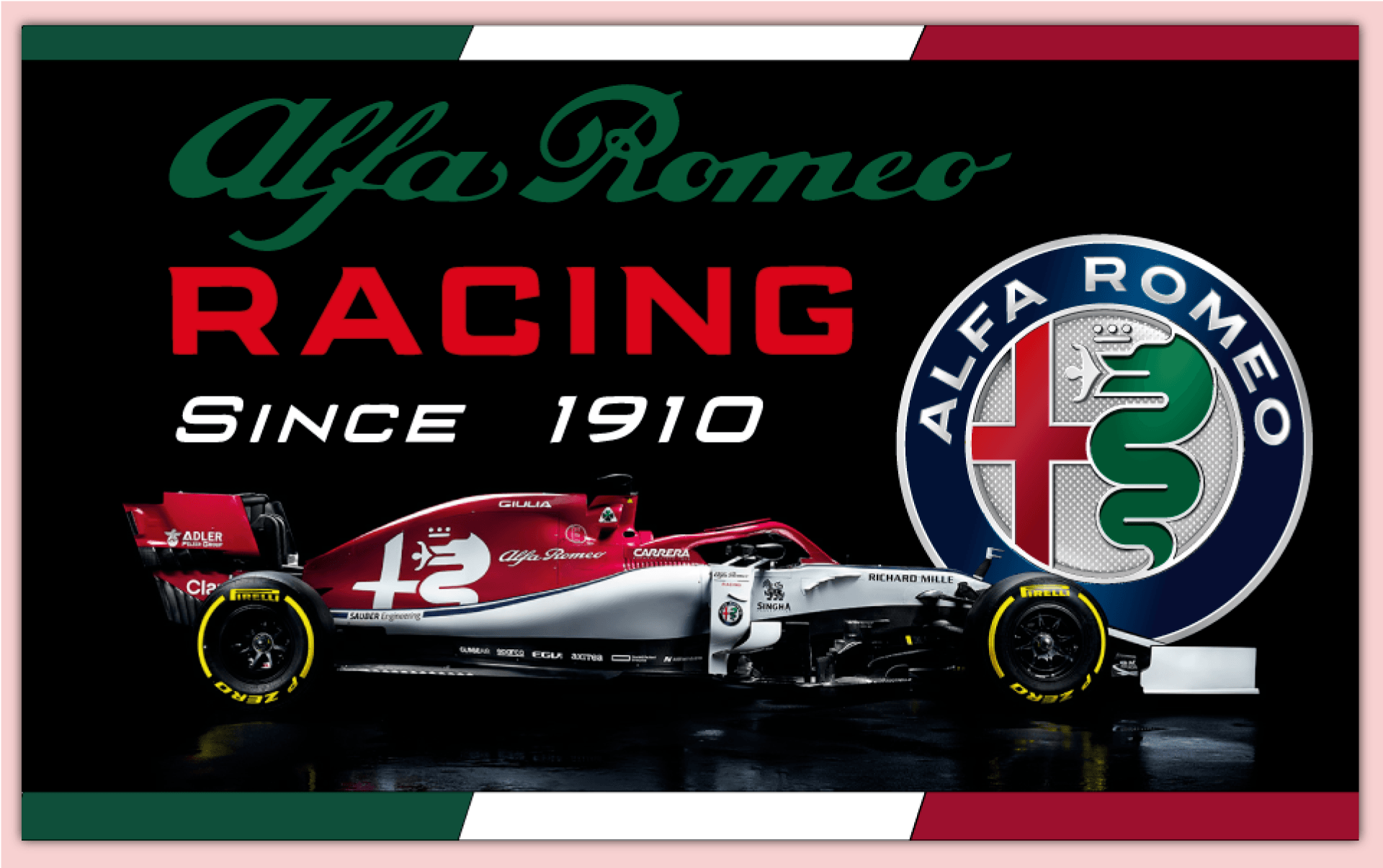 DND DAndolfo Ciro Flag Official Product Alfa Romeo Racing 
