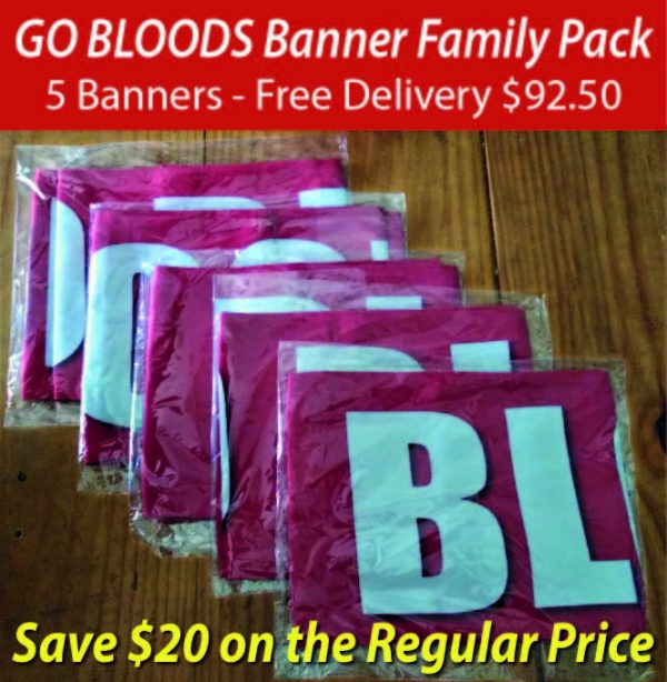 Go BLOODS banner Family Pack 5x